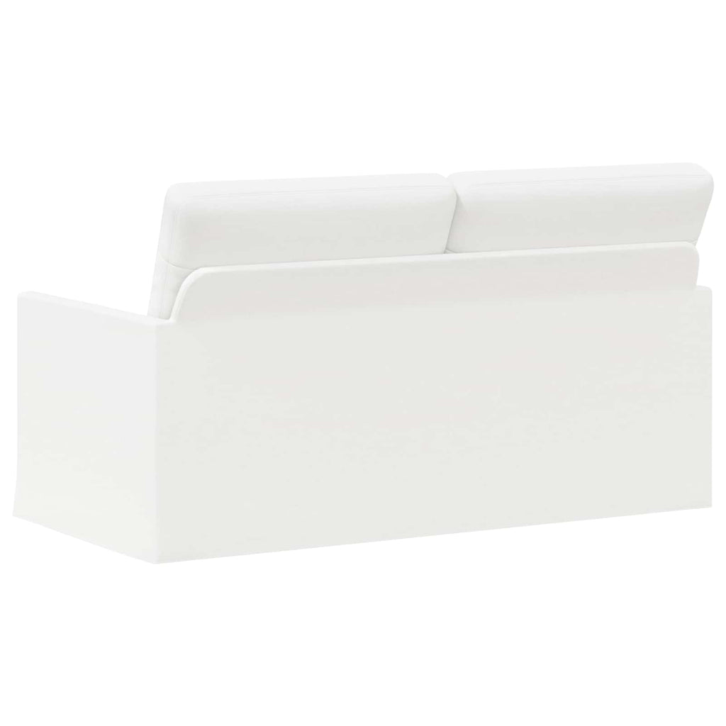 vidaXL Sofa dwuosobowa Biały 150 x 81 x 82 cm tkanina