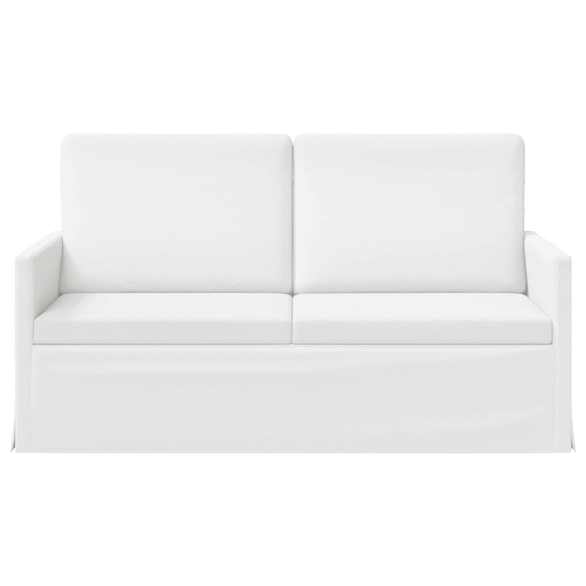 vidaXL Sofa dwuosobowa Biały 150 x 81 x 82 cm tkanina