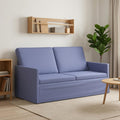 vidaXL Sofa dwuosobowa Niebieski dżins 150 x 81 x 82 cm tkanina