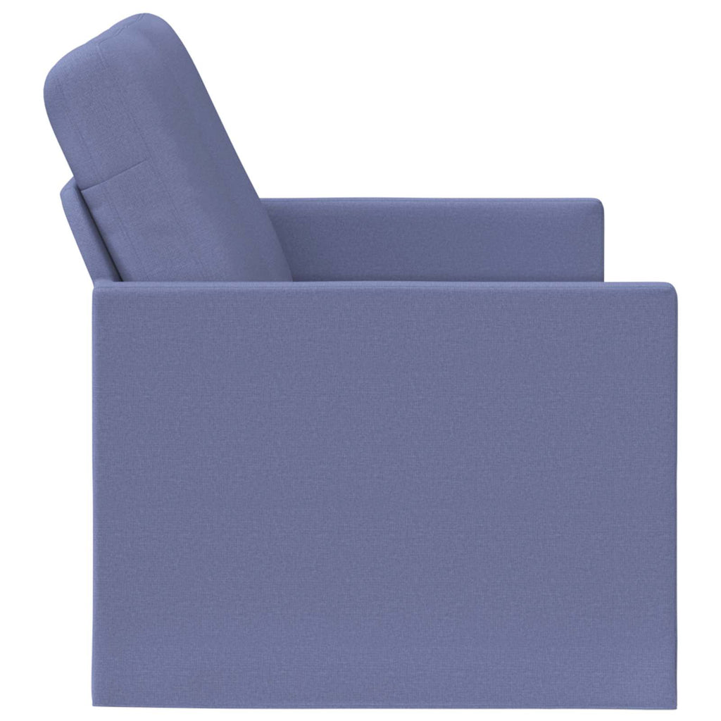 vidaXL Sofa dwuosobowa Niebieski dżins 150 x 81 x 82 cm tkanina