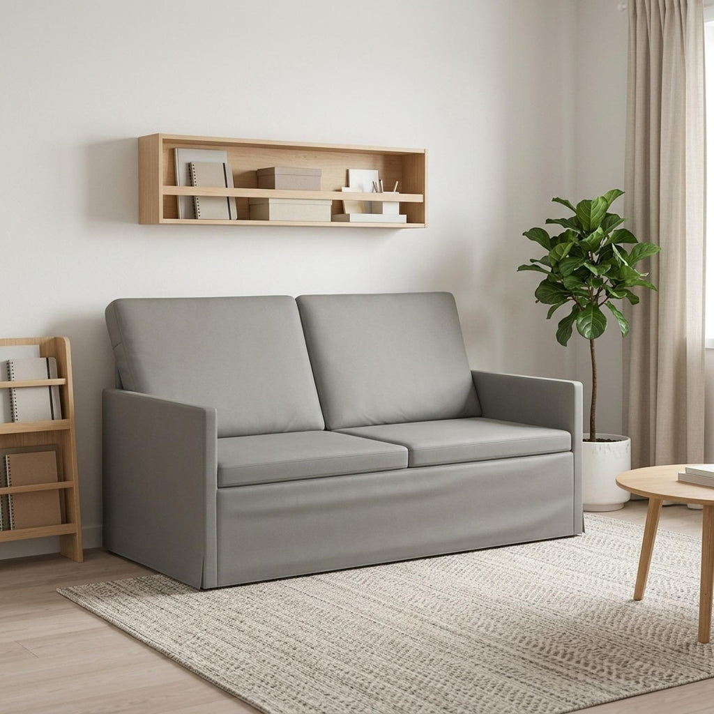 vidaXL Sofa dwuosobowa jasnoszary 150 x 81 x 82 cm Welur