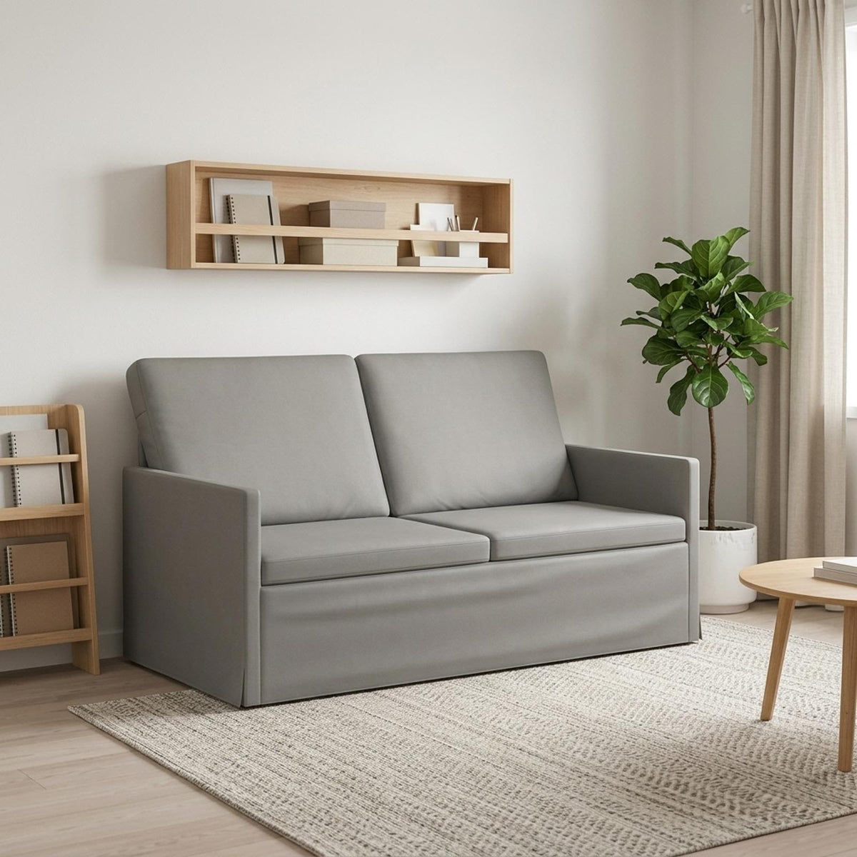 vidaXL Sofa dwuosobowa jasnoszary 150 x 81 x 82 cm Welur