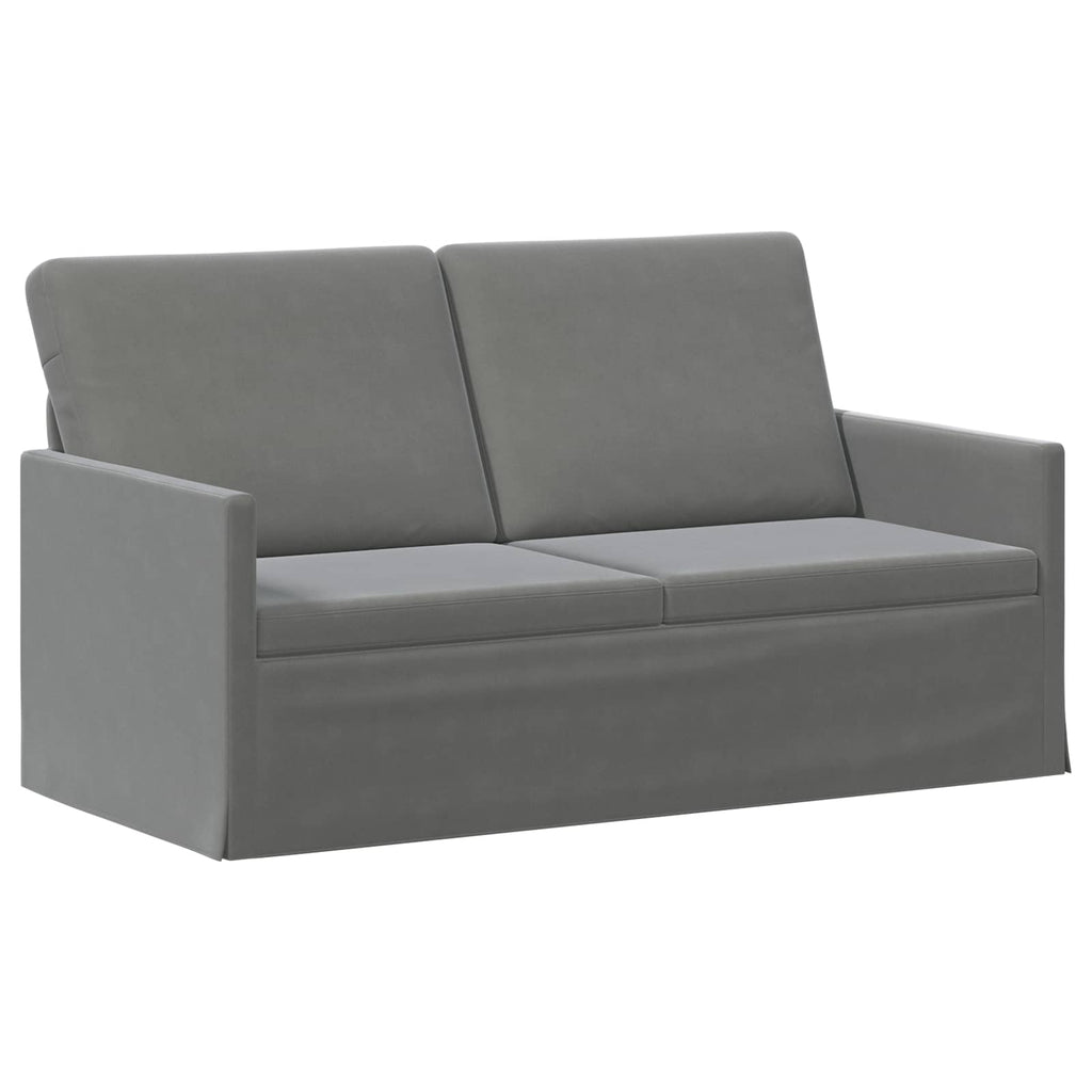 vidaXL Sofa dwuosobowa ciemnoszary 150 x 81 x 82 cm Welur