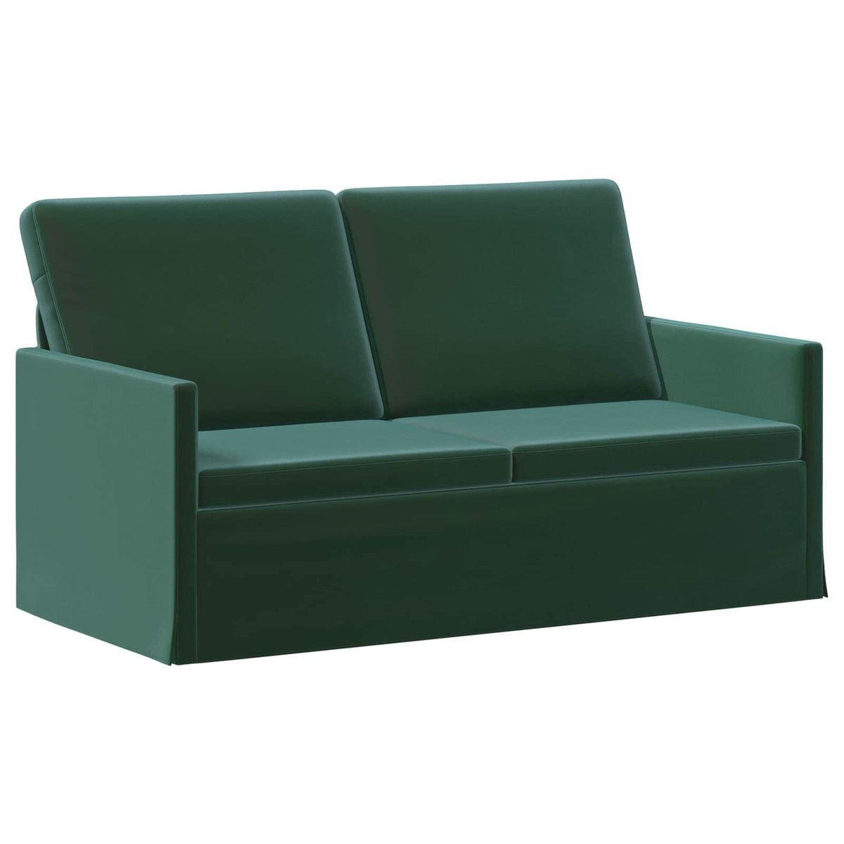 vidaXL Sofa dwuosobowa Ciemnozielony 150 x 81 x 82 cm Welur