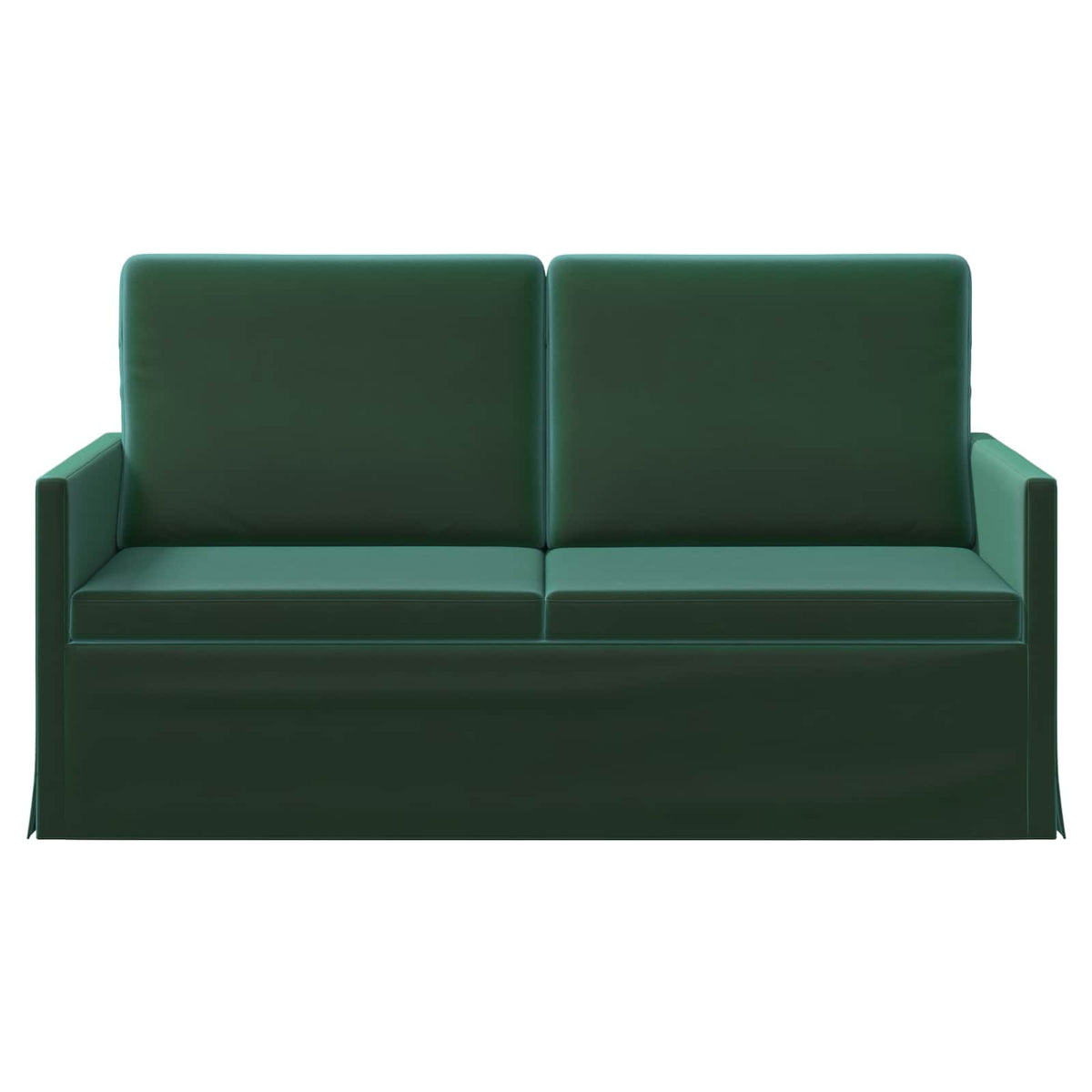 vidaXL Sofa dwuosobowa Ciemnozielony 150 x 81 x 82 cm Welur