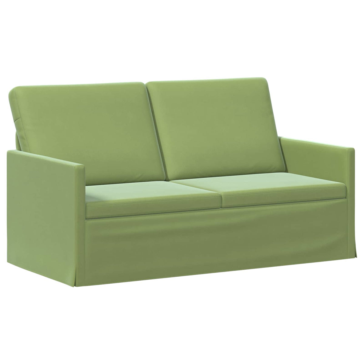 vidaXL Sofa dwuosobowa Jasnozielony 150 x 81 x 82 cm Welur