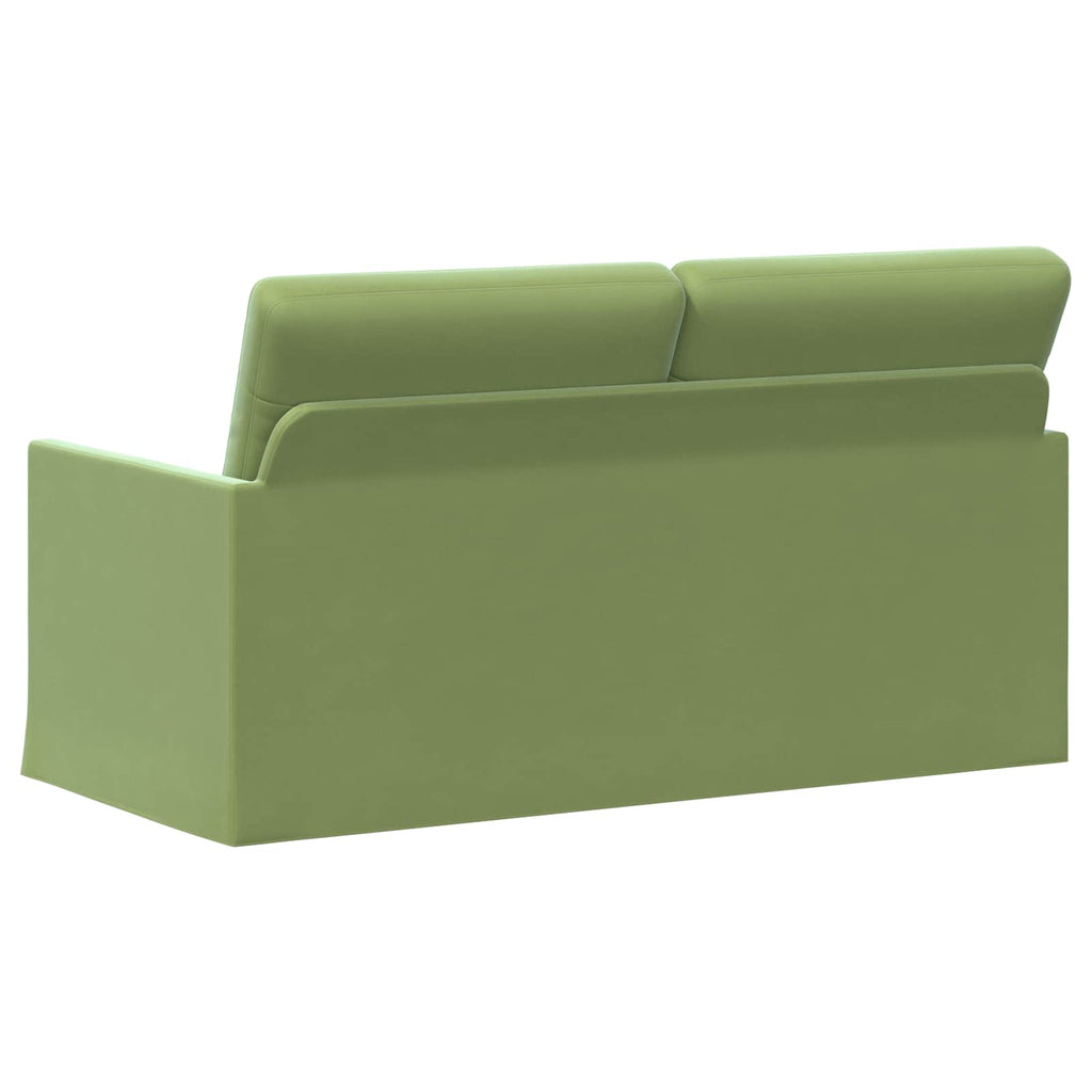 vidaXL Sofa dwuosobowa Jasnozielony 150 x 81 x 82 cm Welur