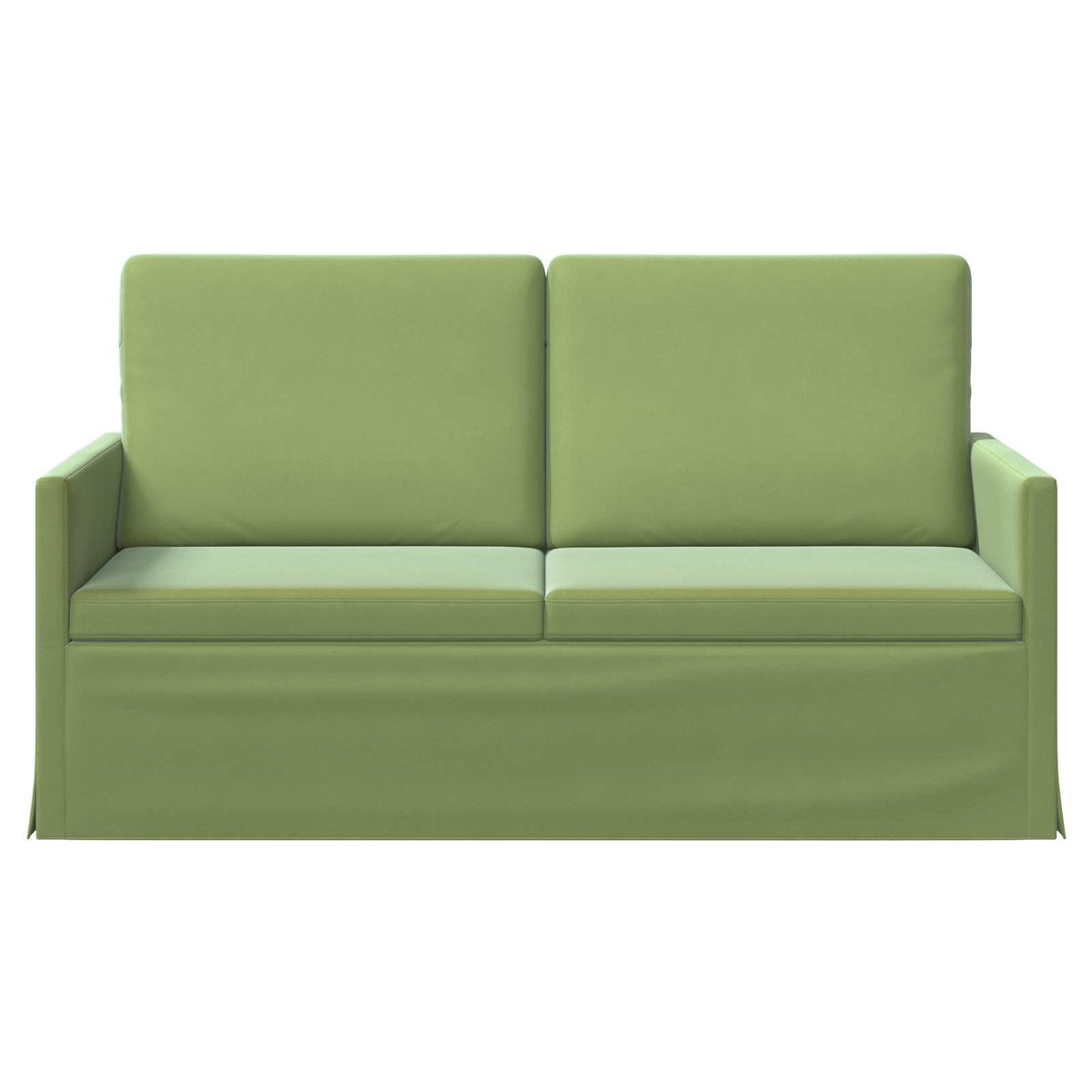 vidaXL Sofa dwuosobowa Jasnozielony 150 x 81 x 82 cm Welur