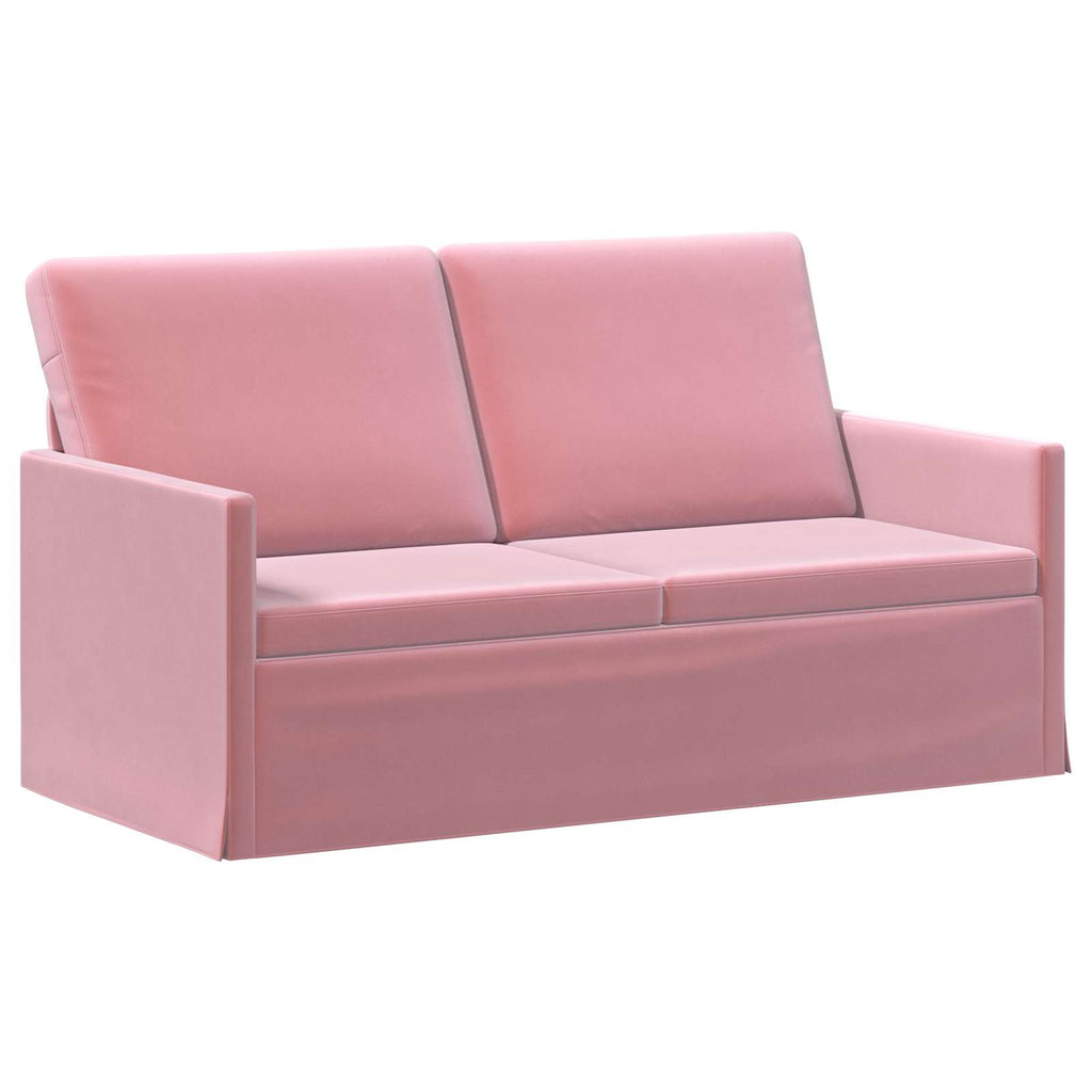 vidaXL Sofa dwuosobowa różowy 150 x 81 x 82 cm Welur