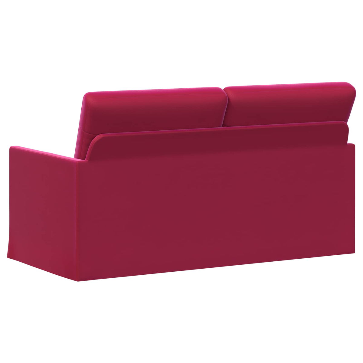 vidaXL Sofa dwuosobowa Czerwone wino 150 x 81 x 82 cm Welur