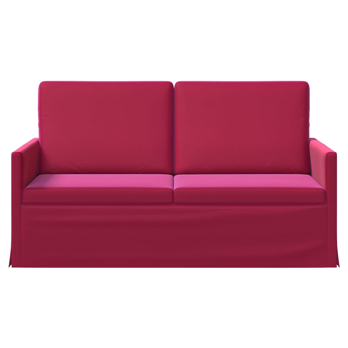 vidaXL Sofa dwuosobowa Czerwone wino 150 x 81 x 82 cm Welur