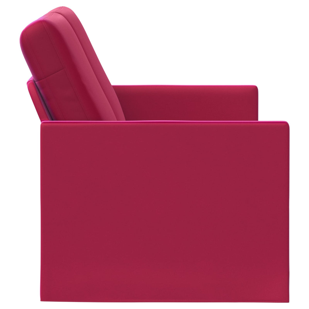 vidaXL Sofa dwuosobowa Czerwone wino 150 x 81 x 82 cm Welur