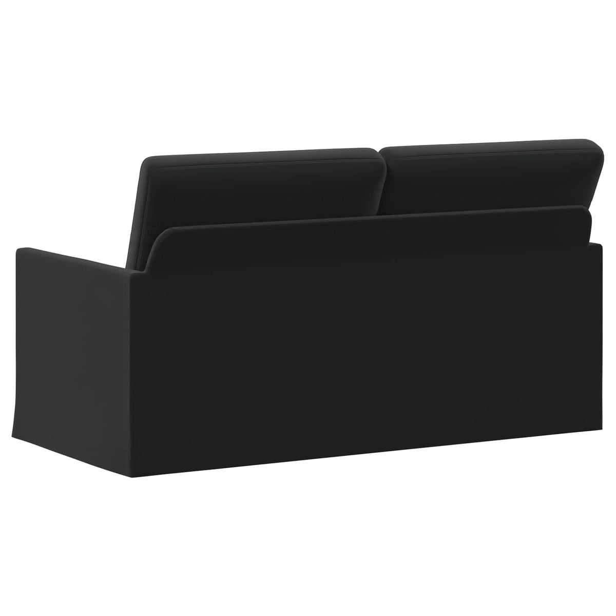 vidaXL Sofa dwuosobowa Czarny 150 x 81 x 82 cm Welur