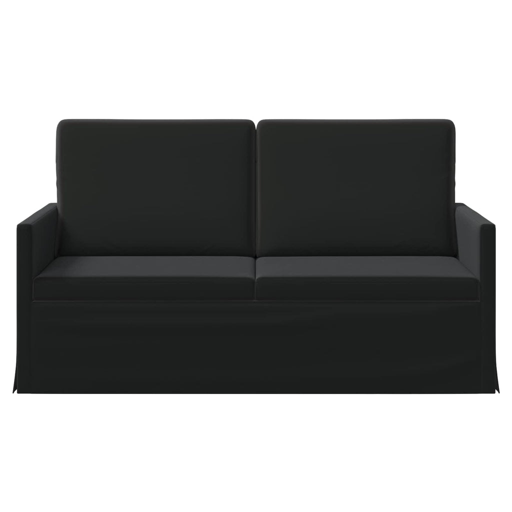 vidaXL Sofa dwuosobowa Czarny 150 x 81 x 82 cm Welur
