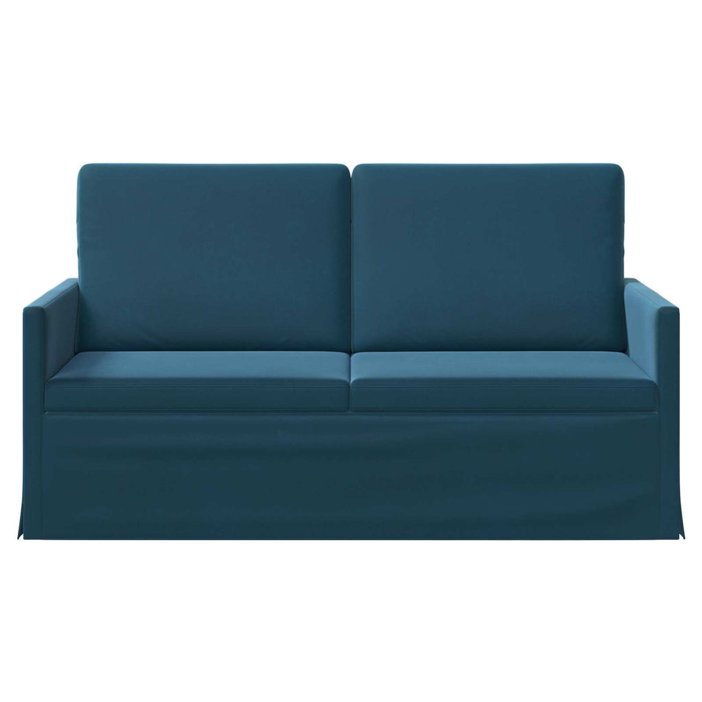 vidaXL Sofa dwuosobowa niebieski 150 x 81 x 82 cm Welur
