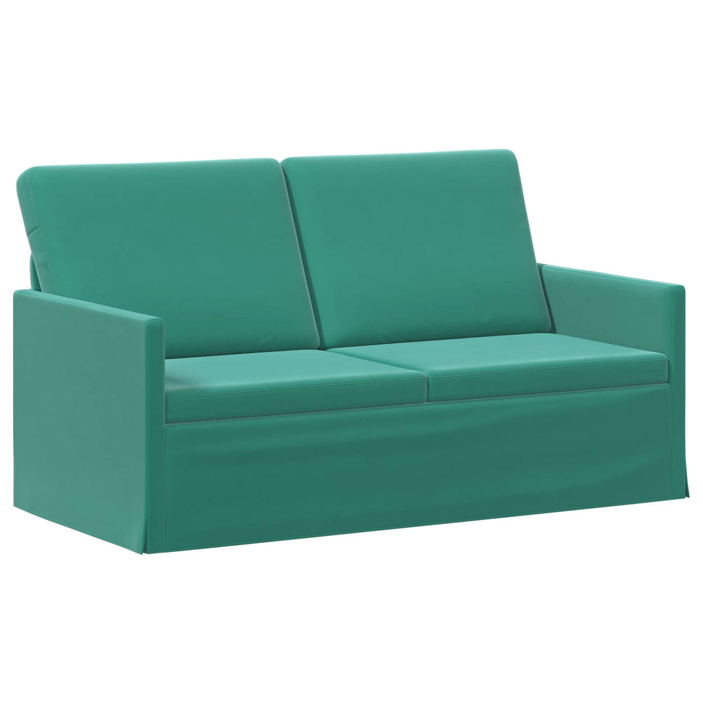 vidaXL Sofa dwuosobowa Turkusowy 150 x 81 x 82 cm Welur