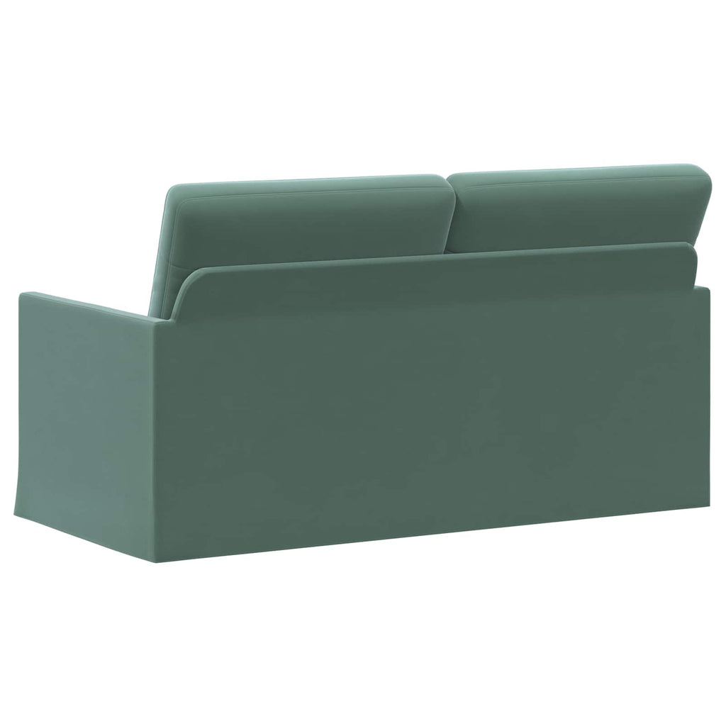 vidaXL Sofa dwuosobowa Zielony morski 150 x 81 x 82 cm Welur