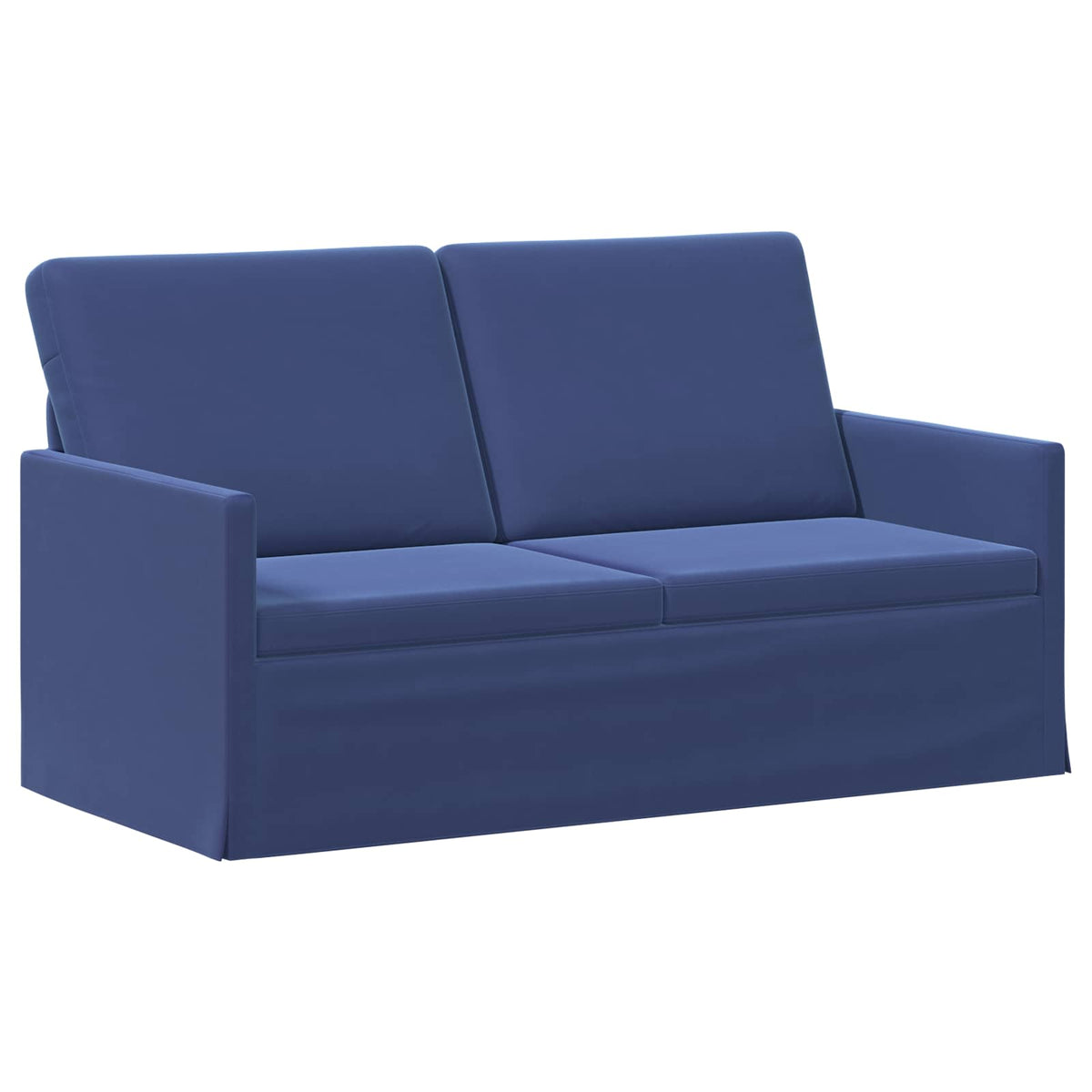 vidaXL Sofa dwuosobowa Niebieski policyjny 150 x 81 x 82 cm Welur