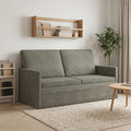 vidaXL Sofa dwuosobowa jasnoszary 150 x 81 x 82 cm Tkanina sztruksowa