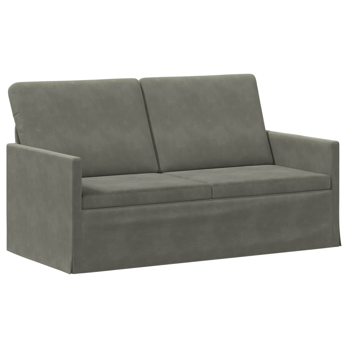 vidaXL Sofa dwuosobowa jasnoszary 150 x 81 x 82 cm Tkanina sztruksowa