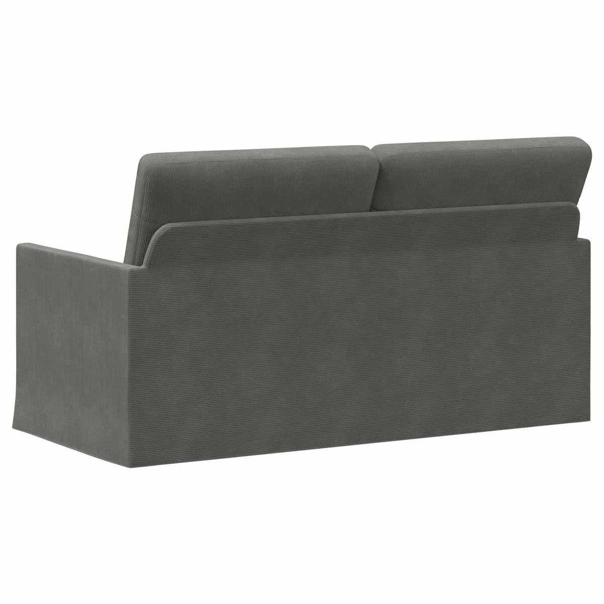 vidaXL Sofa dwuosobowa ciemnoszary 150 x 81 x 82 cm Tkanina sztruksowa