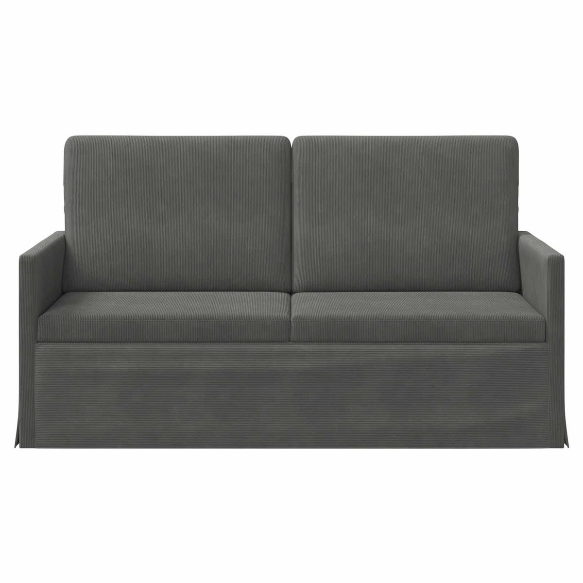 vidaXL Sofa dwuosobowa ciemnoszary 150 x 81 x 82 cm Tkanina sztruksowa