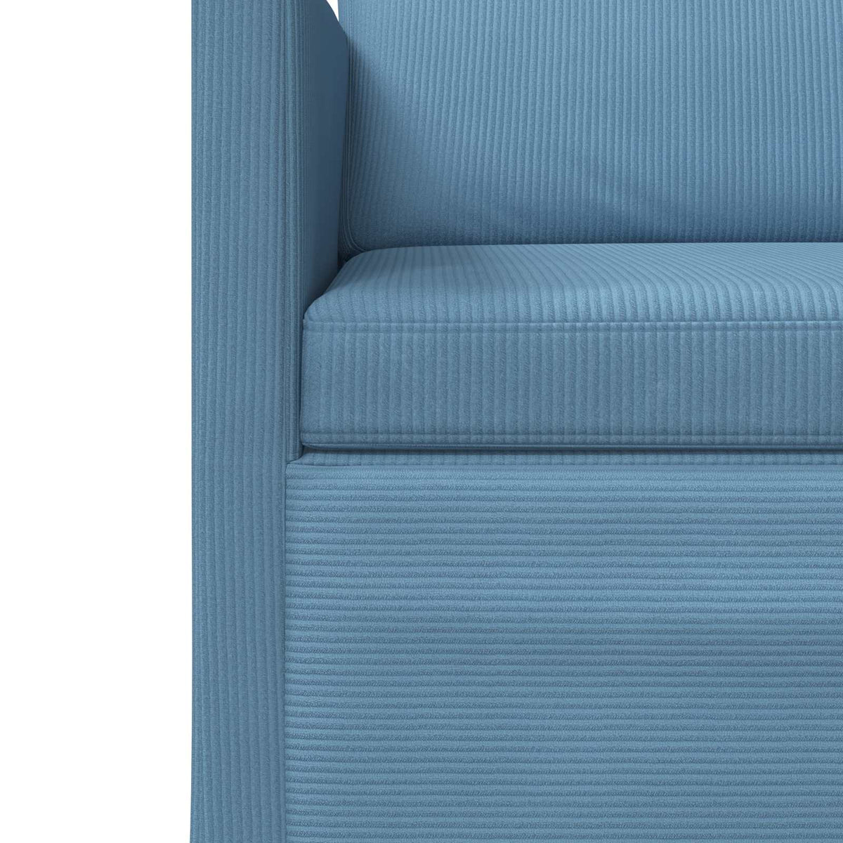 vidaXL Sofa dwuosobowa niebieski 150 x 81 x 82 cm Tkanina sztruksowa