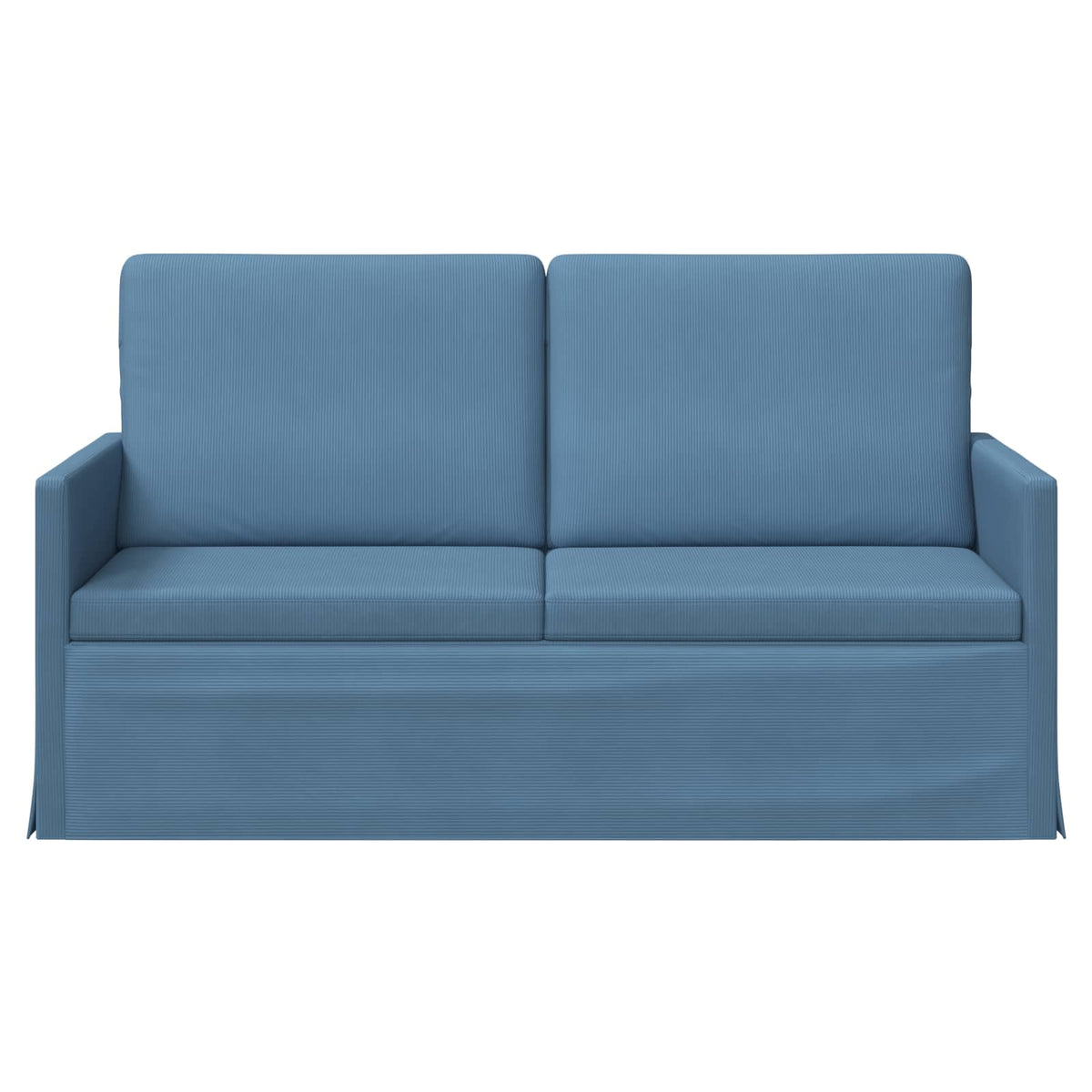 vidaXL Sofa dwuosobowa niebieski 150 x 81 x 82 cm Tkanina sztruksowa