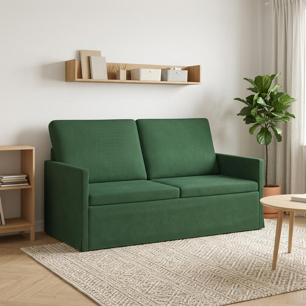 vidaXL Sofa dwuosobowa Zielony dżungli 150 x 81 x 82 cm