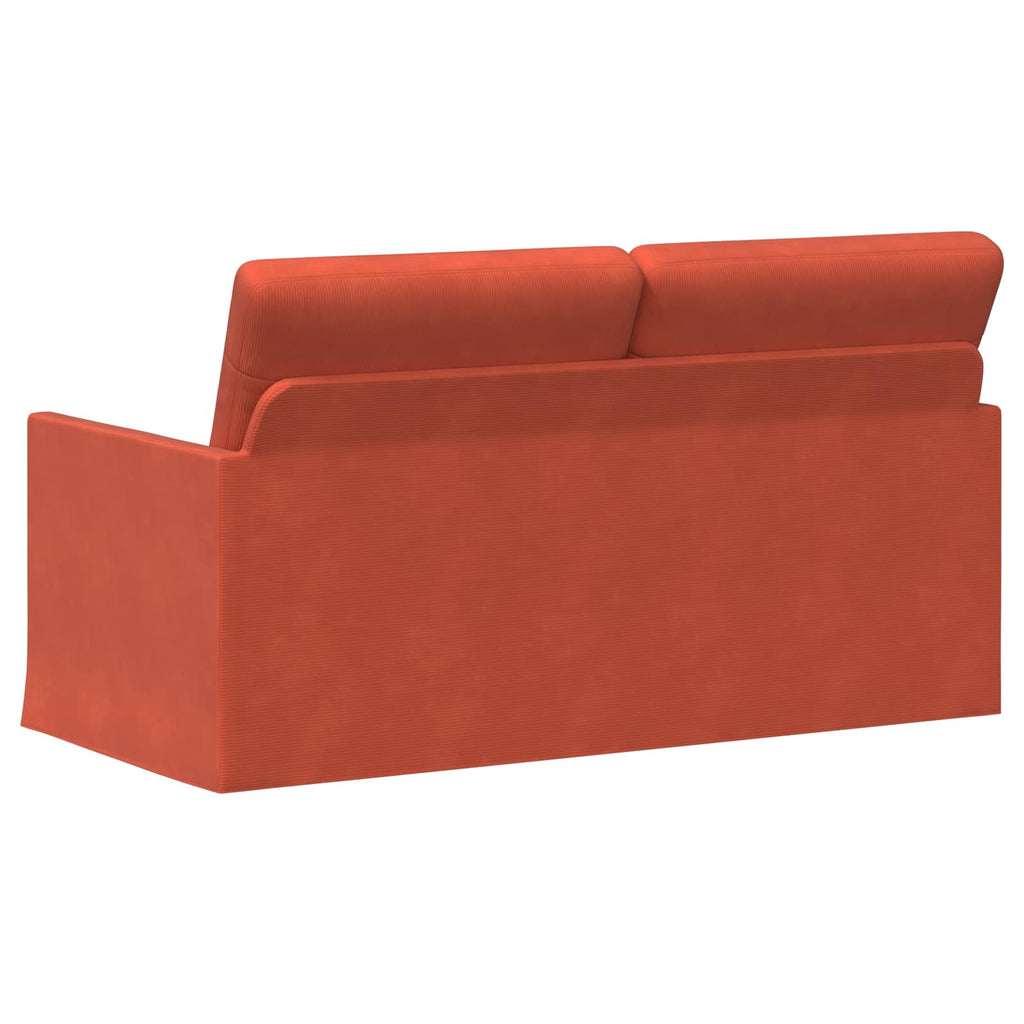 vidaXL Sofa dwuosobowa Czerwono-pomarańczowy 150 x 81 x 82 cm