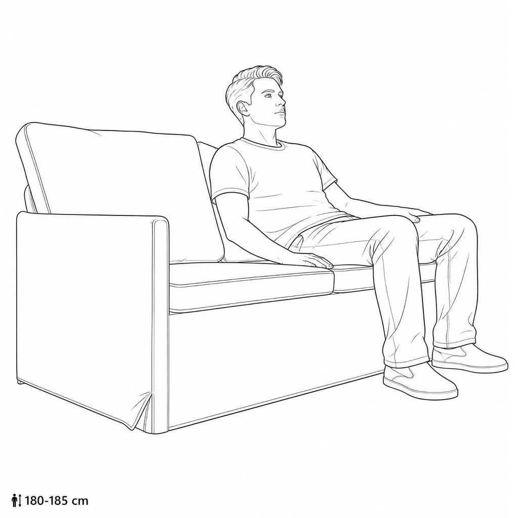 vidaXL Sofa na 3 osoby jasnoszary 190 x 81 x 82 cm tkanina