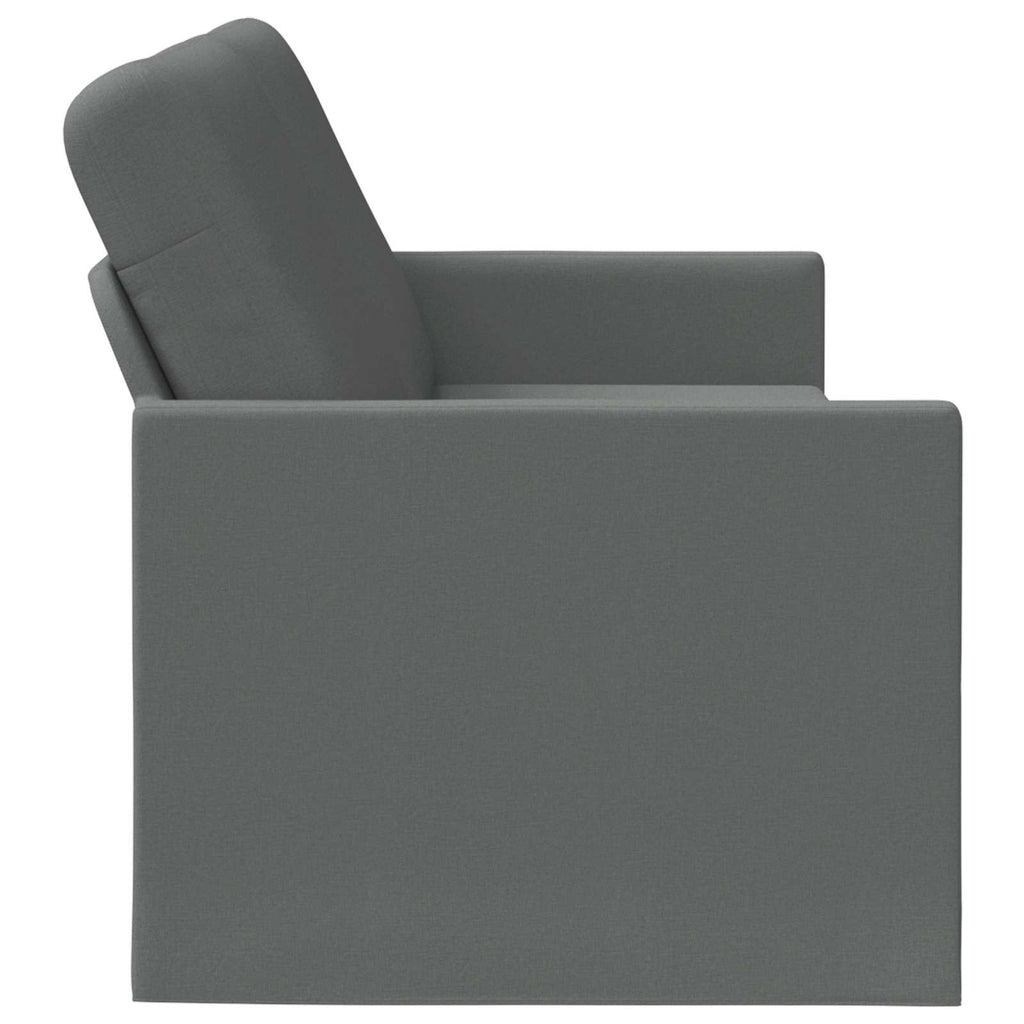 vidaXL Sofa na 3 osoby ciemnoszary 190 x 81 x 82 cm tkanina
