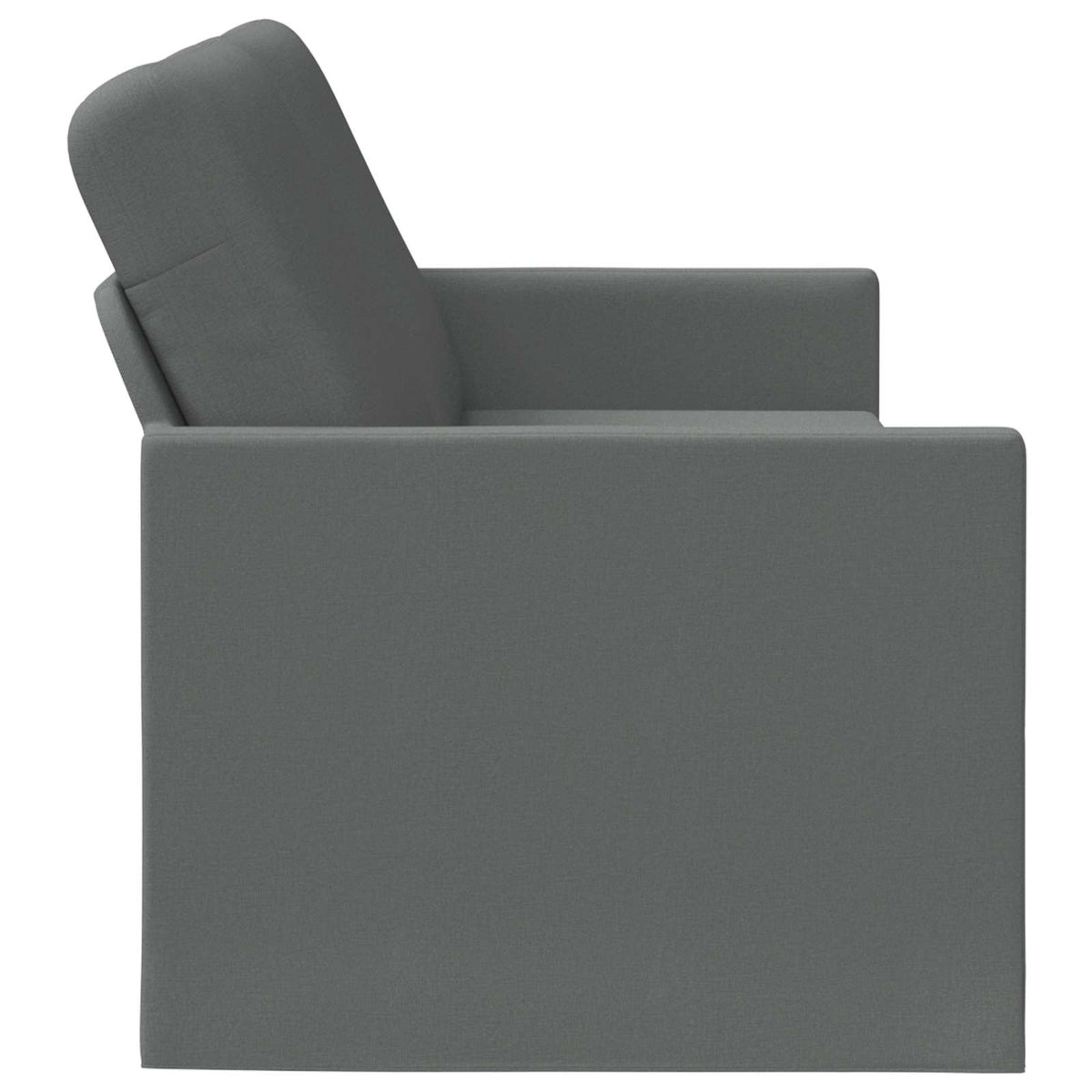 vidaXL Sofa na 3 osoby ciemnoszary 190 x 81 x 82 cm tkanina
