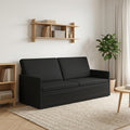 vidaXL Sofa na 3 osoby Czarny 190 x 81 x 82 cm tkanina