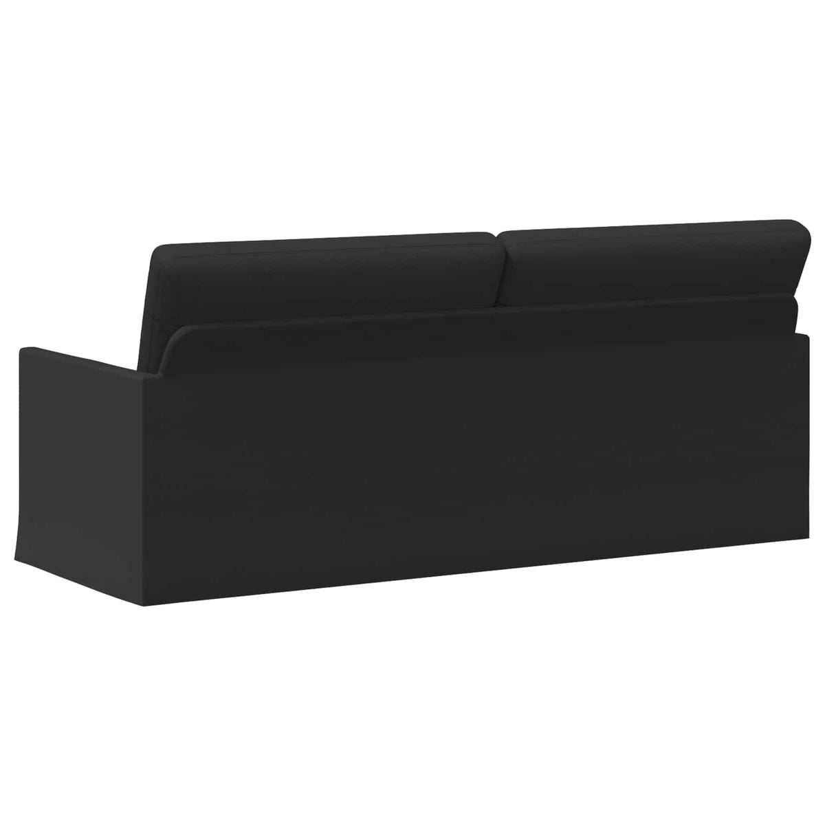 vidaXL Sofa na 3 osoby Czarny 190 x 81 x 82 cm tkanina