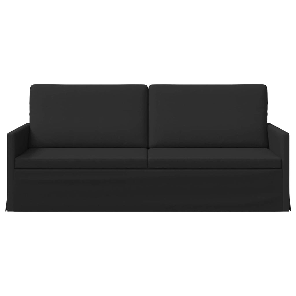 vidaXL Sofa na 3 osoby Czarny 190 x 81 x 82 cm tkanina