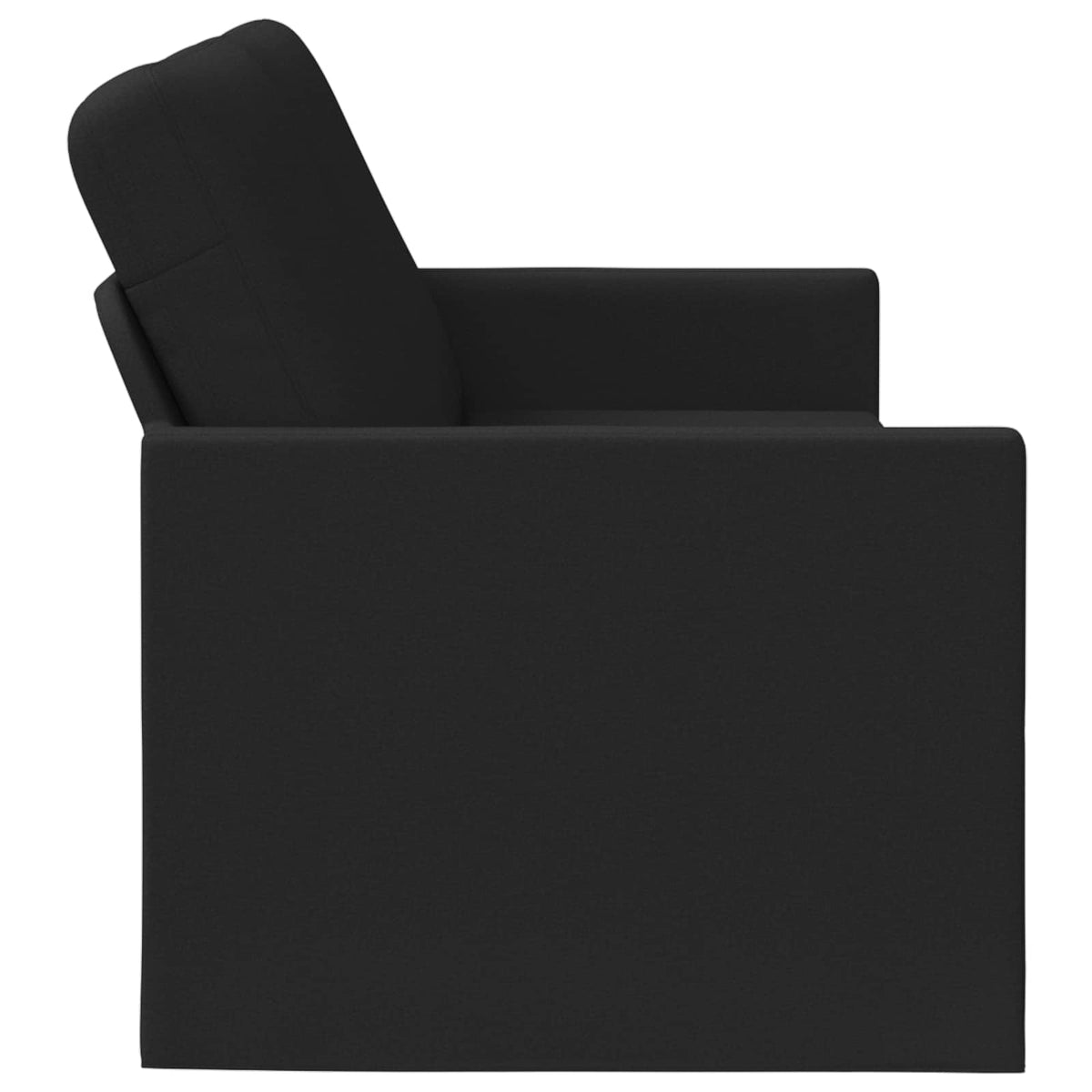 vidaXL Sofa na 3 osoby Czarny 190 x 81 x 82 cm tkanina