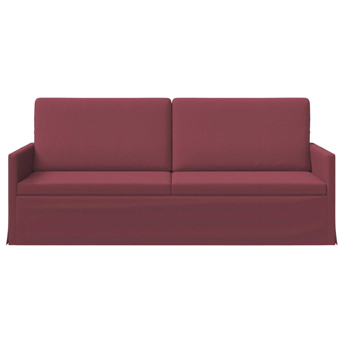 vidaXL Sofa na 3 osoby Czerwone wino 190 x 81 x 82 cm tkanina