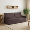vidaXL Sofa na 3 osoby Ciemny brąz 190 x 81 x 82 cm tkanina