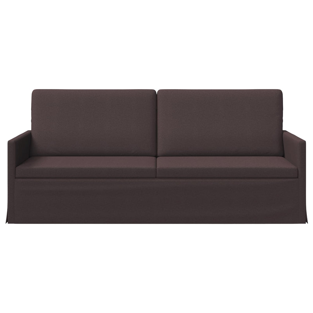 vidaXL Sofa na 3 osoby Ciemny brąz 190 x 81 x 82 cm tkanina