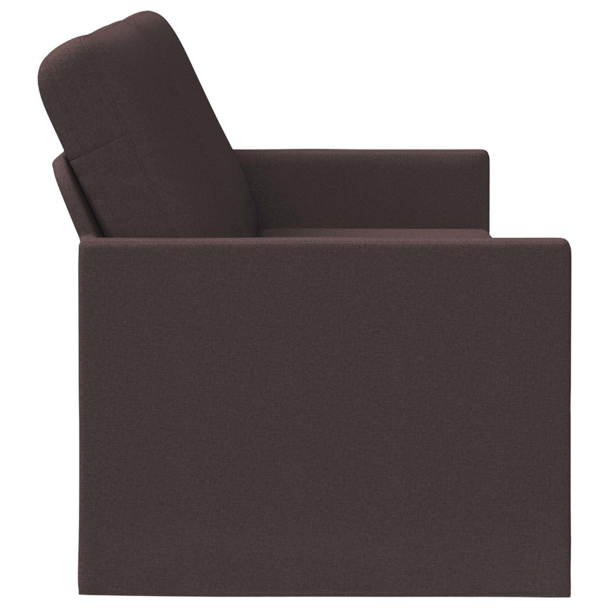 vidaXL Sofa na 3 osoby Ciemny brąz 190 x 81 x 82 cm tkanina
