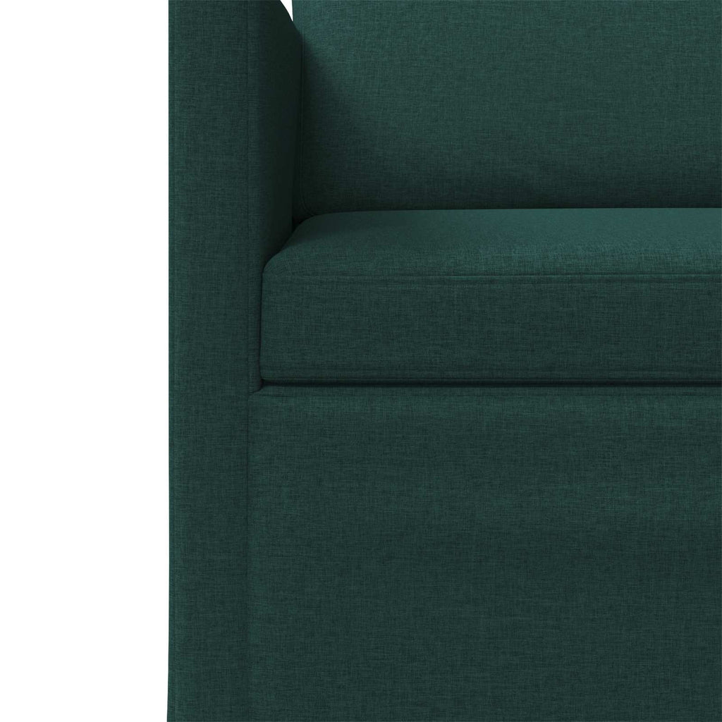 vidaXL Sofa na 3 osoby Ciemnozielony 190 x 81 x 82 cm tkanina