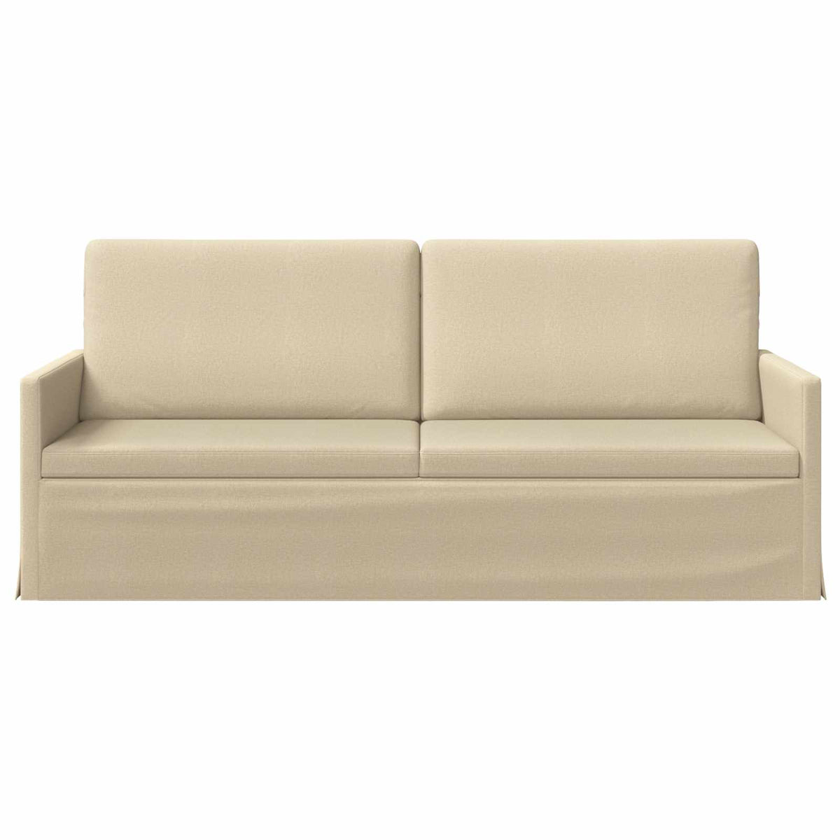 vidaXL Sofa na 3 osoby kremowy 190 x 81 x 82 cm tkanina