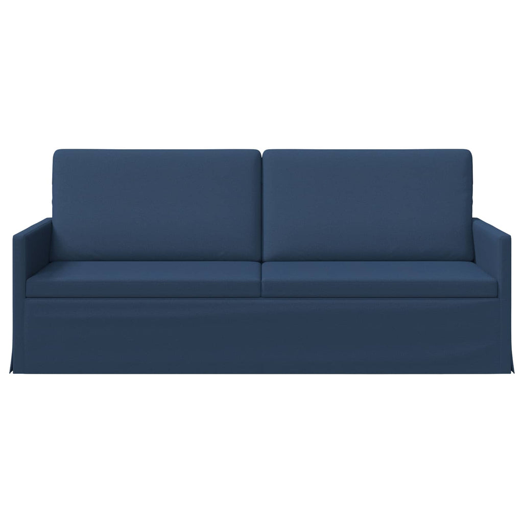 vidaXL Sofa na 3 osoby niebieski 190 x 81 x 82 cm tkanina