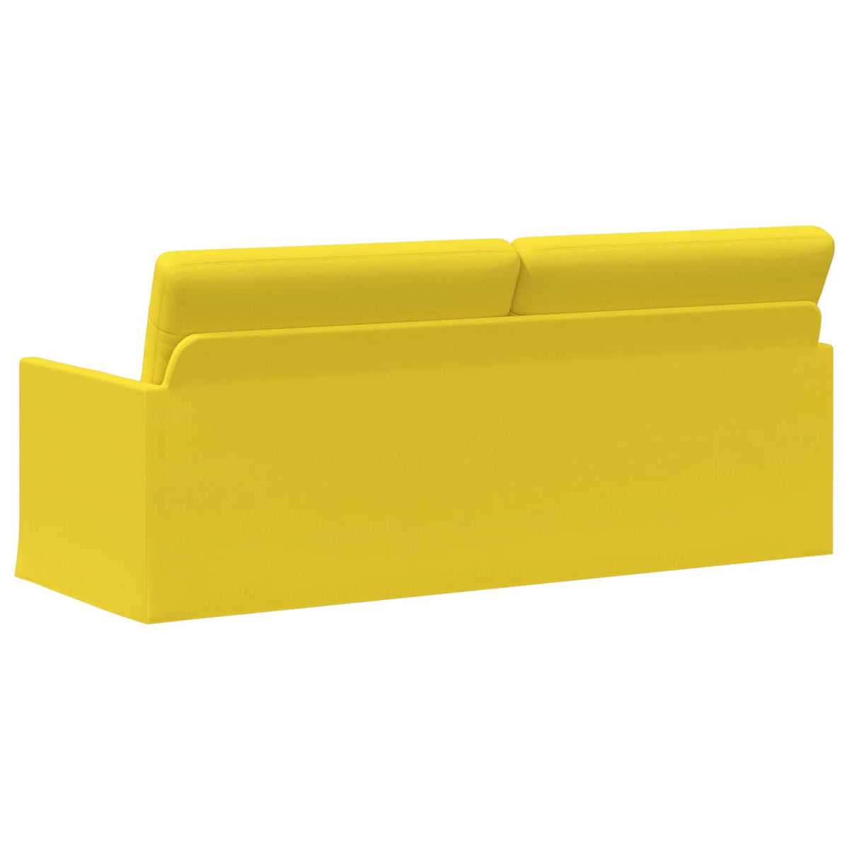 vidaXL Sofa na 3 osoby Jasnożółty 190 x 81 x 82 cm tkanina