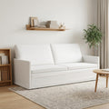 vidaXL Sofa na 3 osoby Biały 190 x 81 x 82 cm tkanina