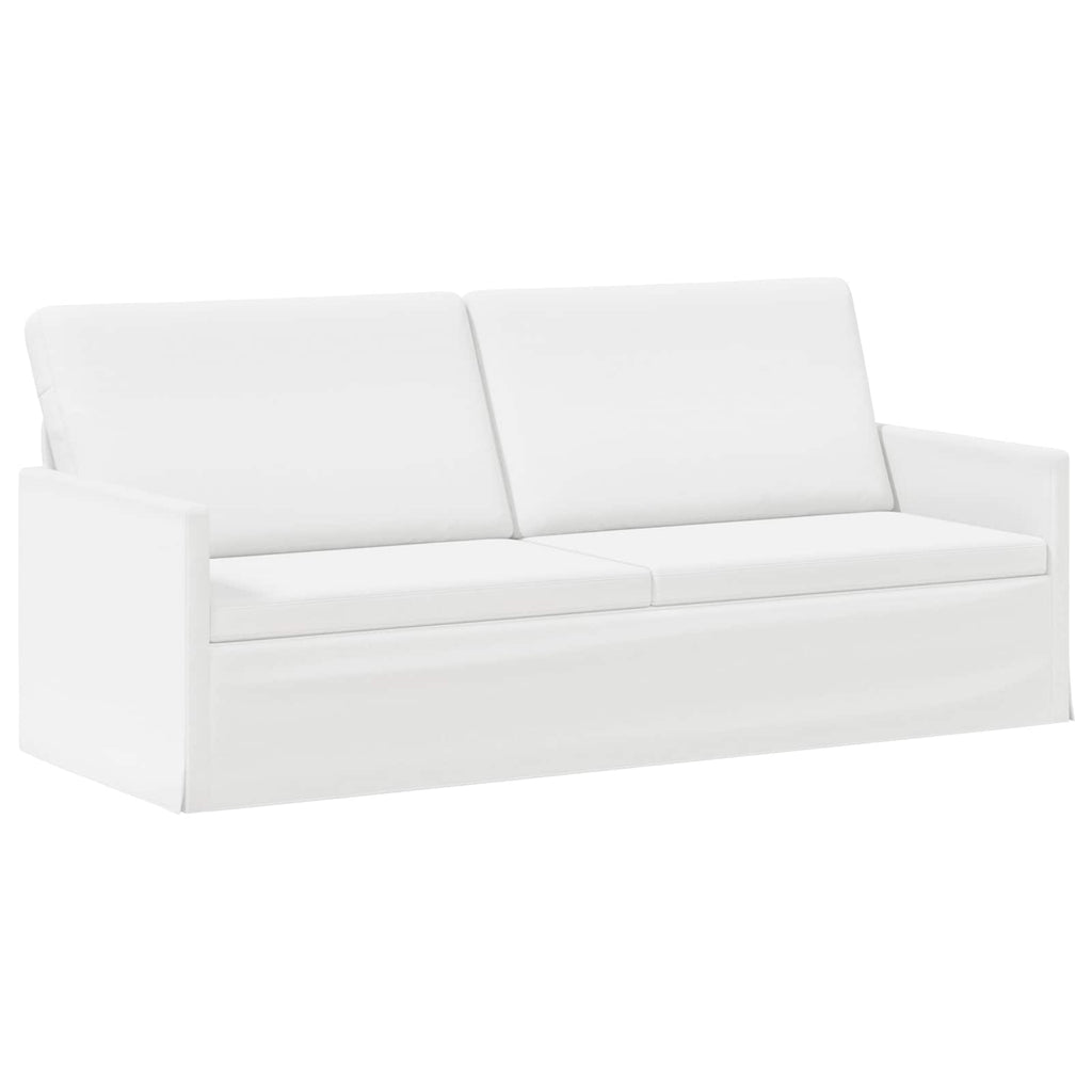 vidaXL Sofa na 3 osoby Biały 190 x 81 x 82 cm tkanina