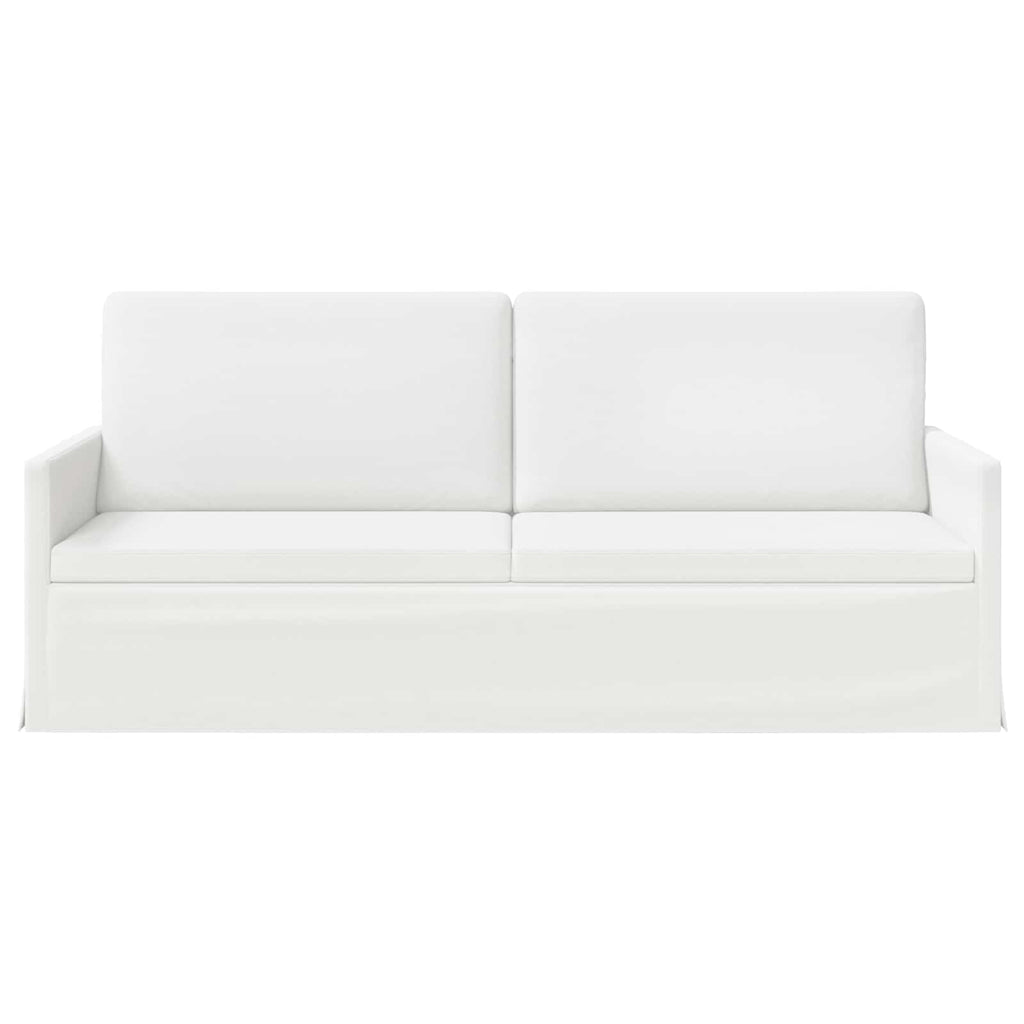 vidaXL Sofa na 3 osoby Biały 190 x 81 x 82 cm tkanina