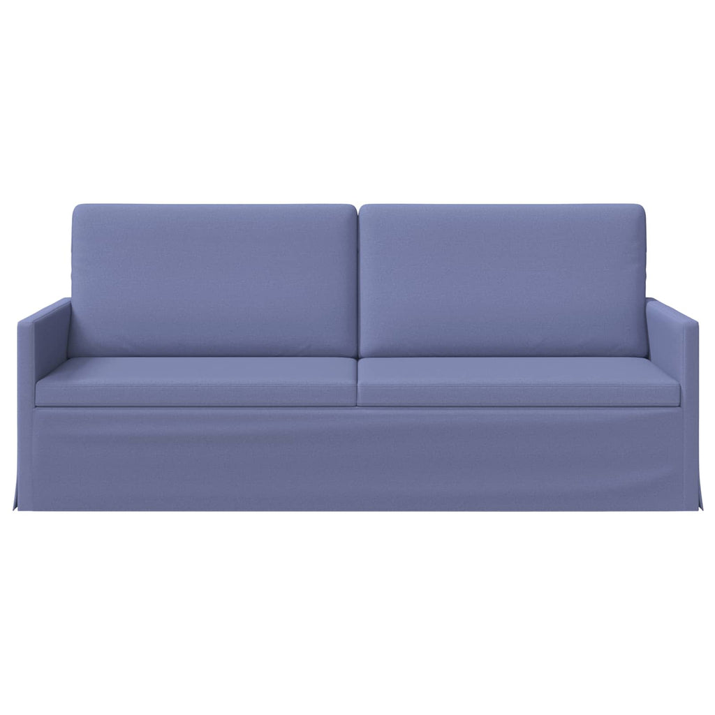 vidaXL Sofa na 3 osoby Niebieski dżins 190 x 81 x 82 cm tkanina