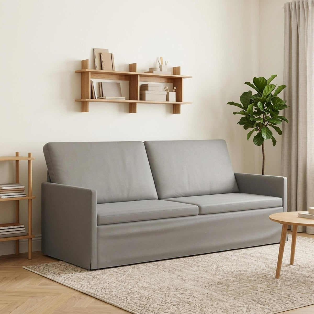 vidaXL Sofa na 3 osoby jasnoszary 190 x 81 x 82 cm Welur